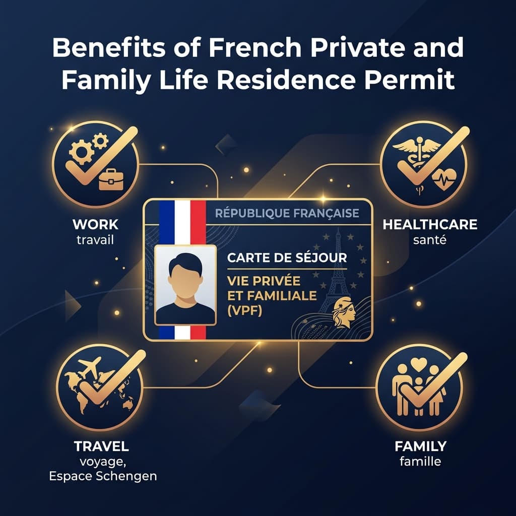 Avantage carte de séjour vie privée et familiale