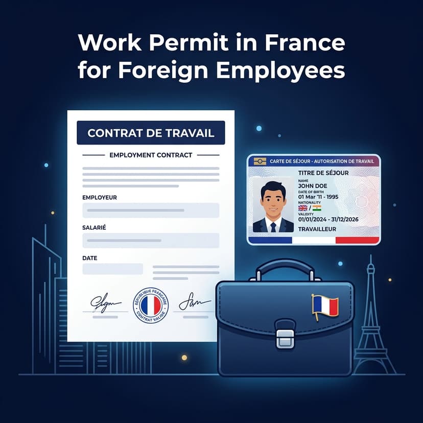 Demande de titre de séjour salarié
