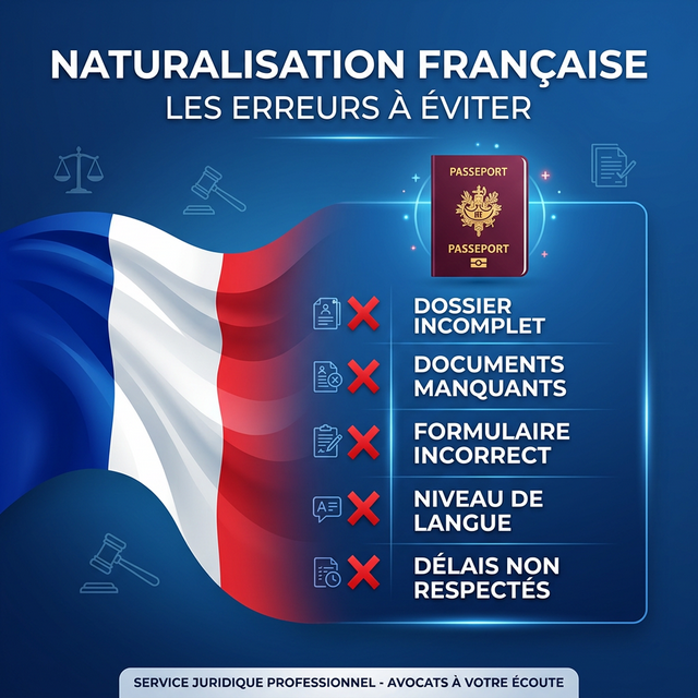 Naturalisation française : les 10 erreurs à éviter